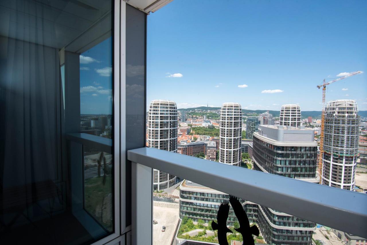브라티슬라바 Luxury 1Bdrm On The 28Th Floor 아파트 외부 사진